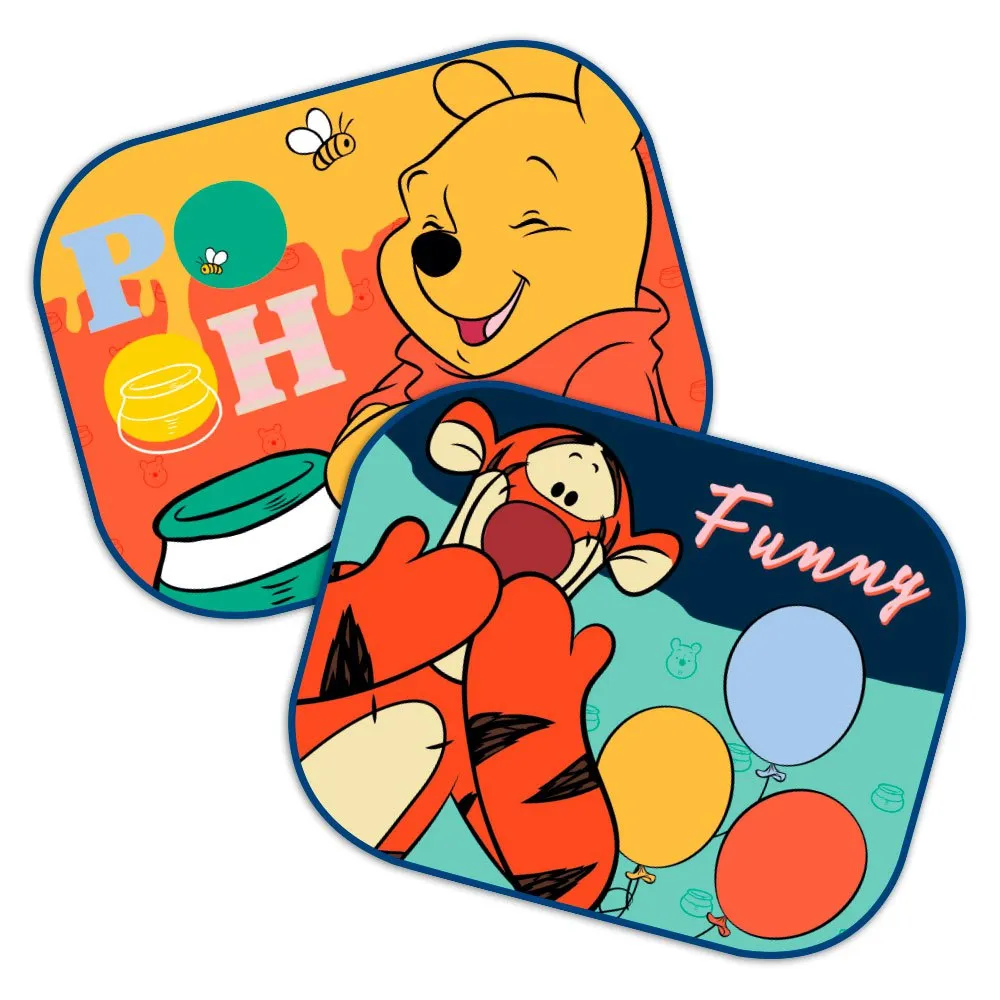Disney Winnie The Pooh Funny Sunshade For Car 44x35cm 2 Units 1 Disney Winnie The Pooh Funny Sunshade For Car 44x35cm 2 Units