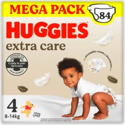 HUGGIES Extra Care Diapers Size 4 84 Units
