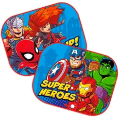 Marvel Super Heroes Sunshade For Car 44x35cm 2 Units