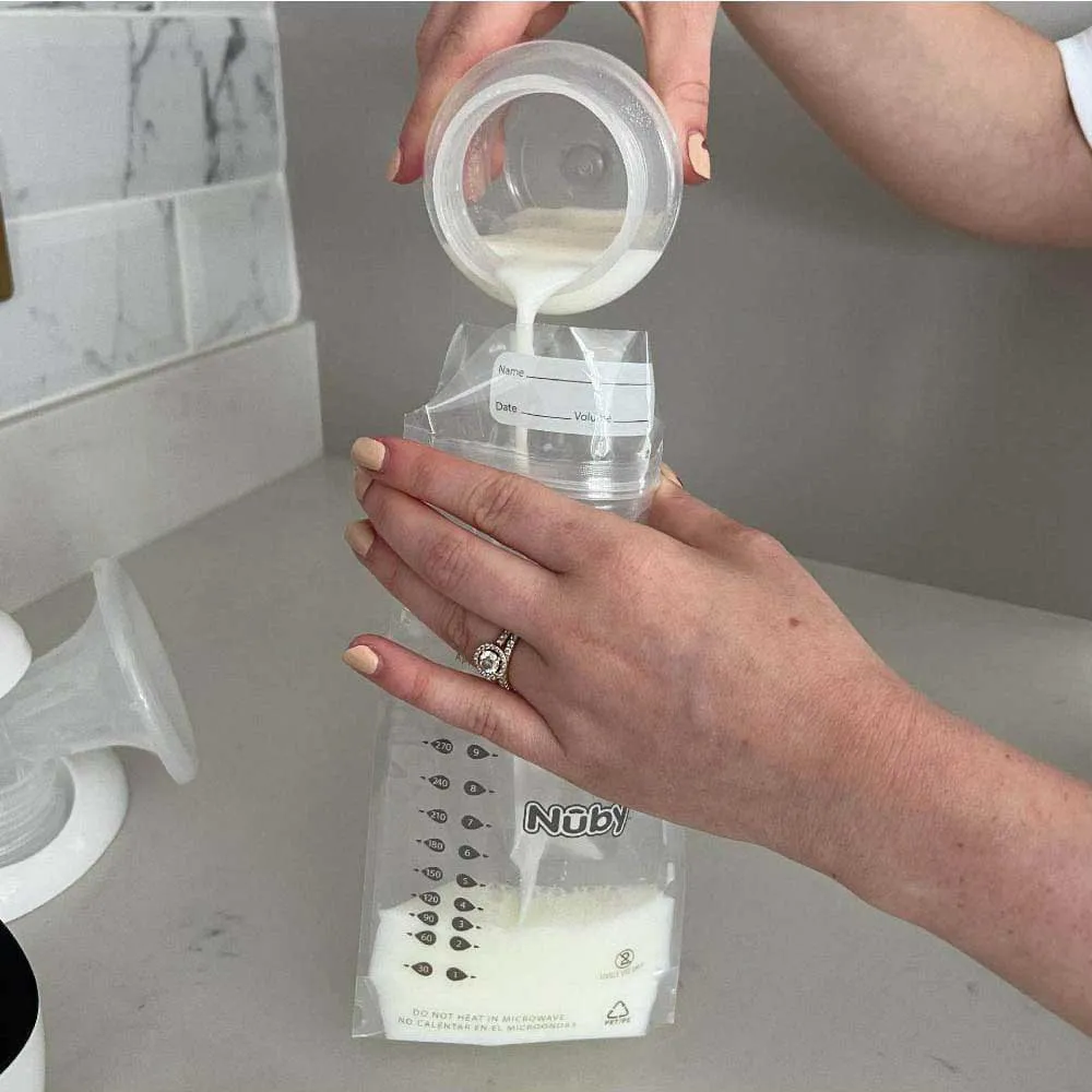 Nuby 25X 300ml Breast Milk Storage Bags 3 Nuby 25X 300ml Breast Milk Storage Bags - Image 3