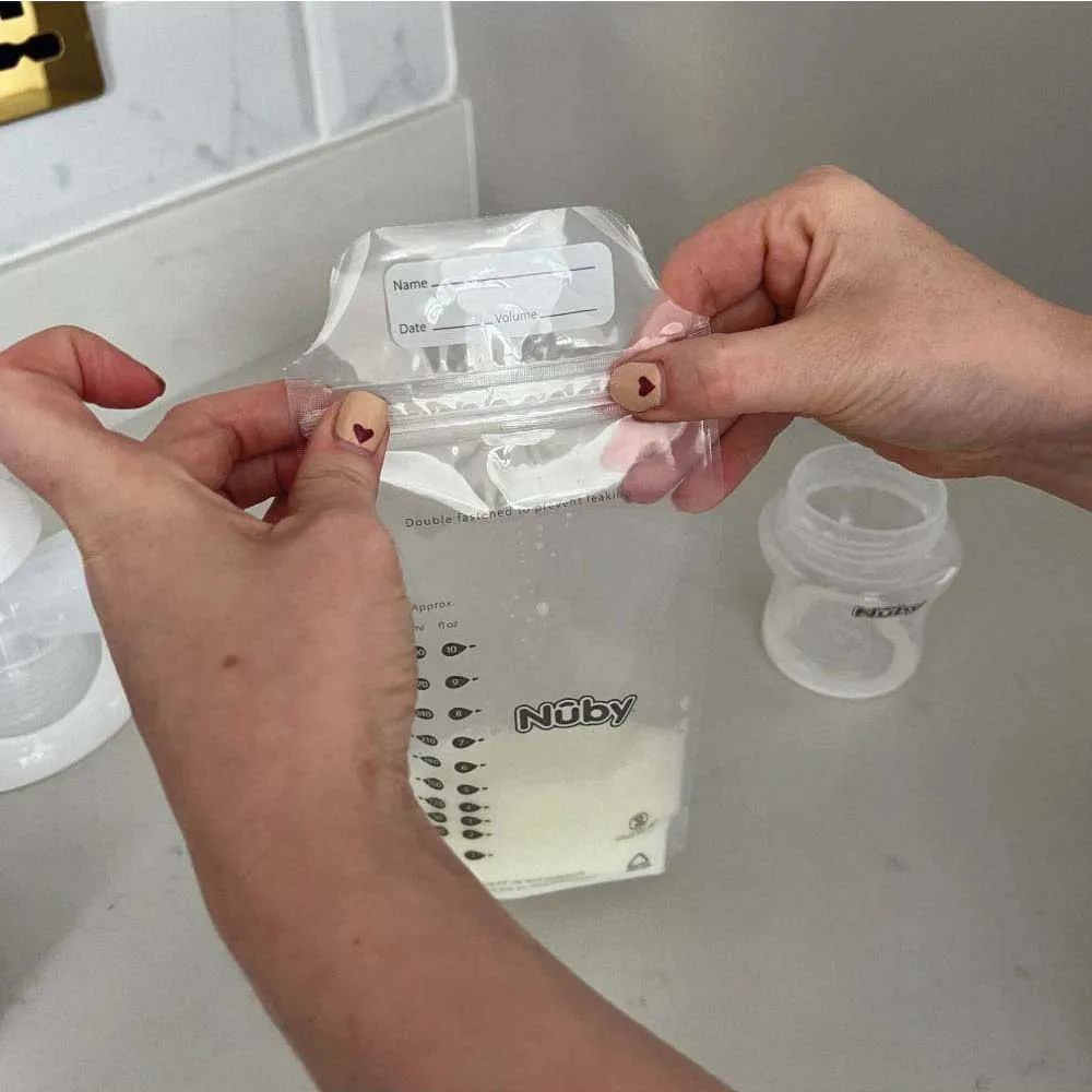 Nuby 25X 300ml Breast Milk Storage Bags 4 Nuby 25X 300ml Breast Milk Storage Bags - Image 4