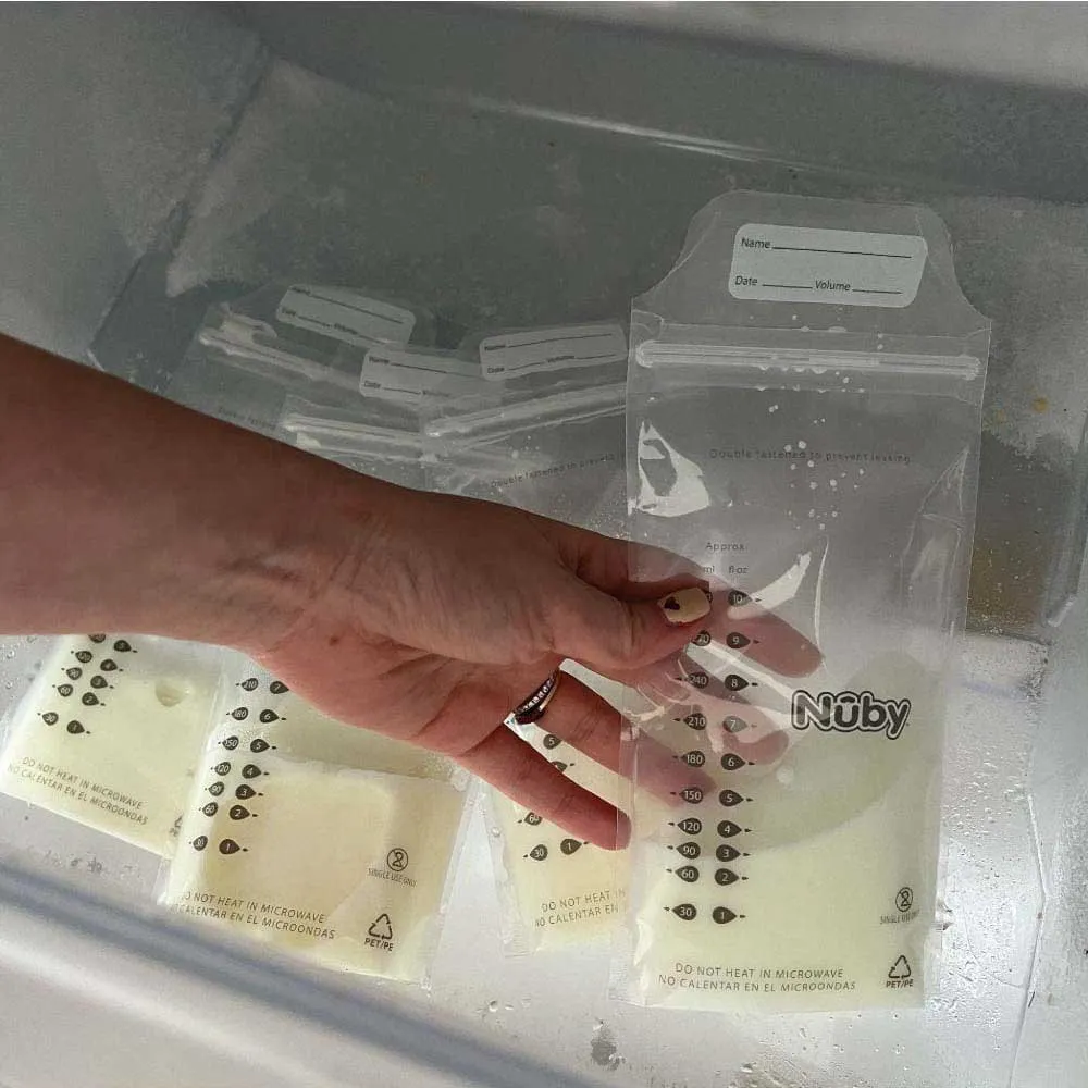 Nuby 25X 300ml Breast Milk Storage Bags 5 Nuby 25X 300ml Breast Milk Storage Bags - Image 5