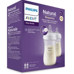 PHILIPS AVENT Natural Response Baby Bottle 260ml Double Pack