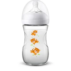 PHILIPS AVENT Natural Safari Tiger 260ml Feeding Bottle