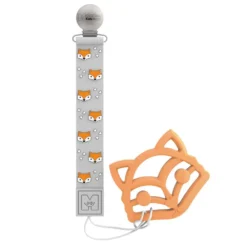 Silicone Pacifier Holder With Teether