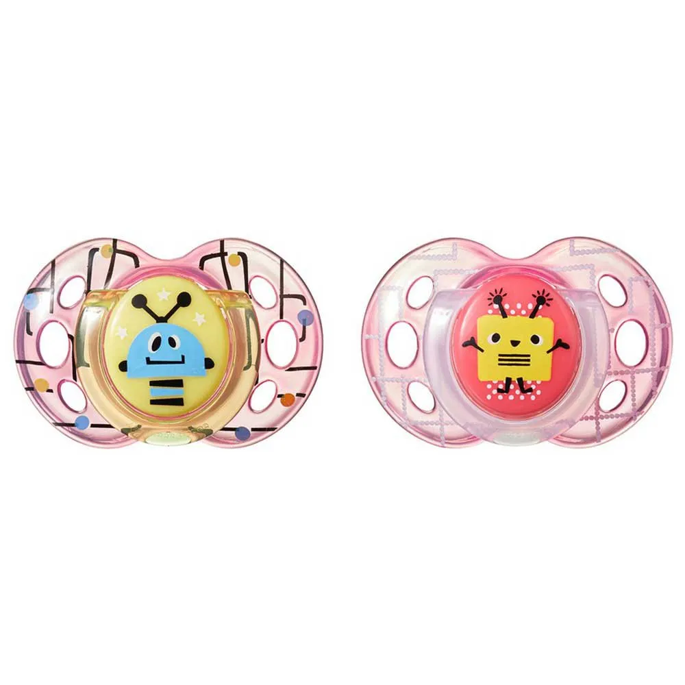 Tommee Tippee Fun Pacifiers X2 1 Tommee Tippee Fun Pacifiers X2
