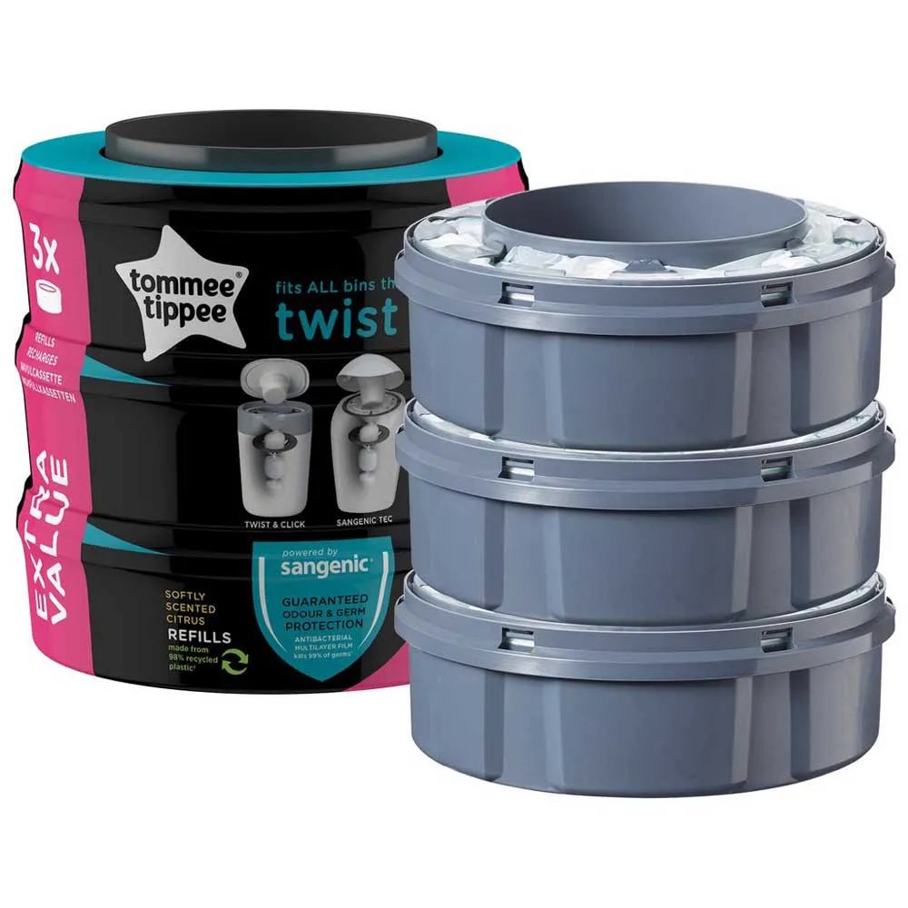 Tommee Tippee Sangenic Twist & Click Refill X3 2 Tommee Tippee Sangenic Twist & Click Refill X3 - Image 2