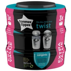 Tommee Tippee Sangenic Twist & Click Refill X3 5 Tommee Tippee Sangenic Twist & Click Refill X3 -Baby Shower Store tommee tippee sangenic twist click refill x3 2