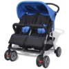 VIDAXL Baby Twin Stroller Steel